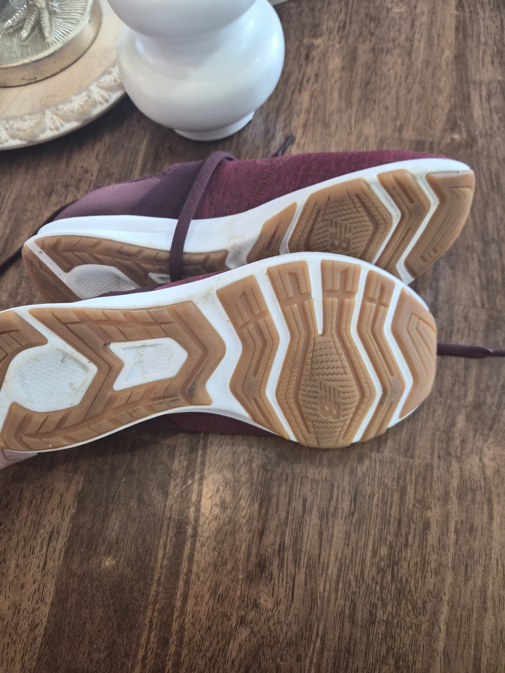 New Balance Women's Slip-On Athletic Sneakers in Burgundy - Picture 5 of 6